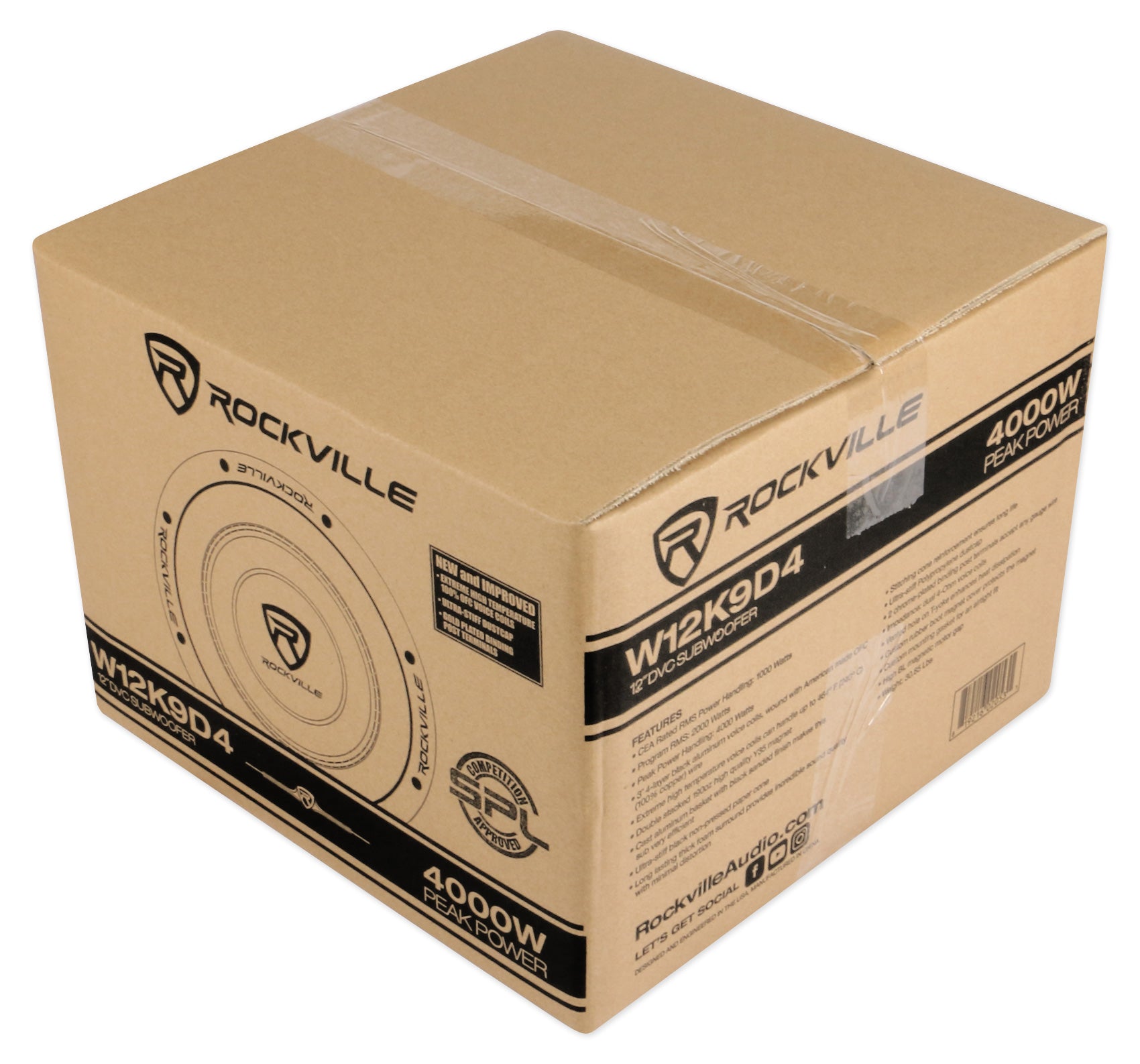 W12 K9 Series 12" Subwoofer + dB14 Amplifier Bundle