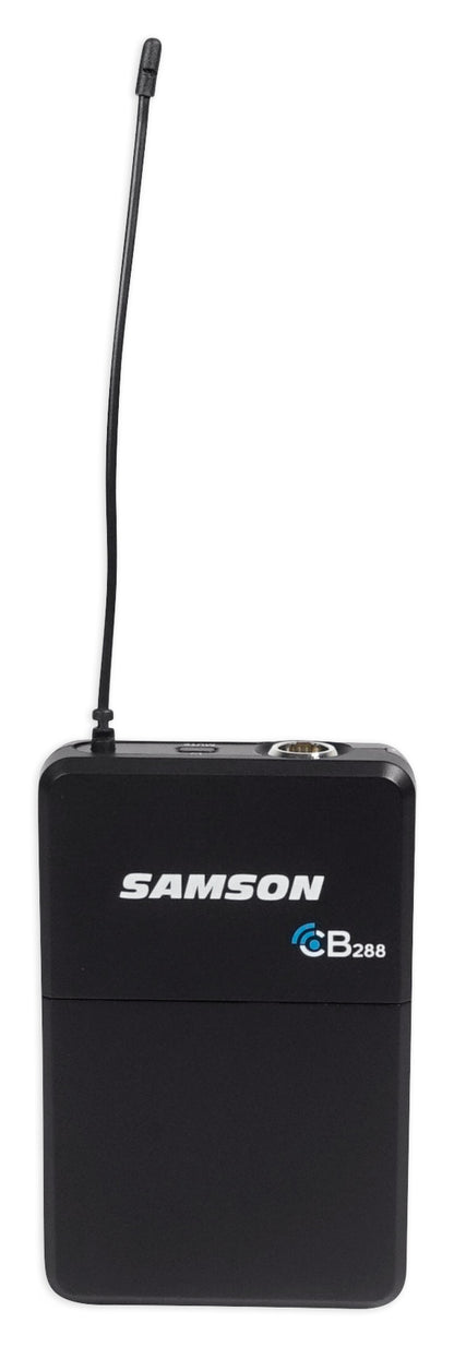 Samson Concert 288 UHF Beltpack Lavalier Headset Wireless Microphone+Mic Stand