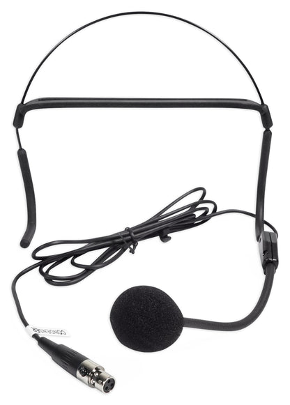 Samson Concert 288 UHF Beltpack Lavalier Headset Wireless Microphone+Mic Stand