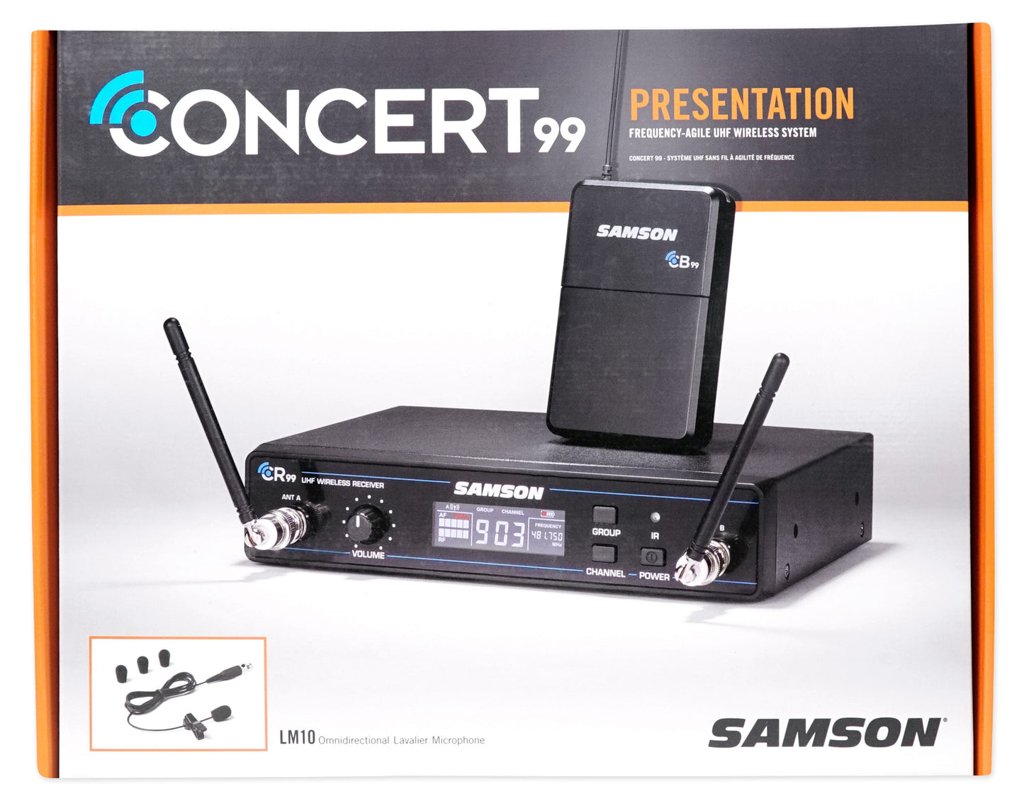 SAMSON Concert 99 Presentation Lavalier Microphone D-Band+Free Bluetooth Speaker