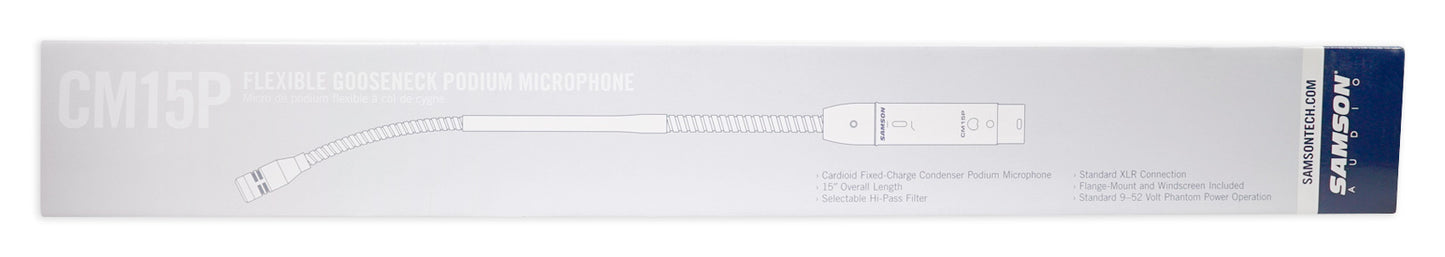 Samson CM15P 15" Podium Microphone Church Altar Mic+2) Handheld Wireless Mics