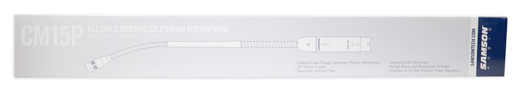 Samson CM15P 15" Podium Microphone Church Altar Mic+2) Handheld Wireless Mics