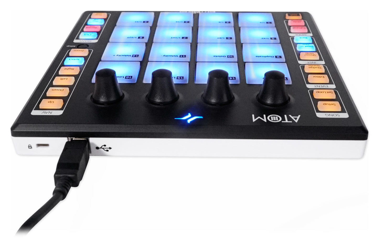 PRESONUS ATOM 16 Pad USB MIDI RGB DJ Controller+Software+Headphones+Mic+Cable