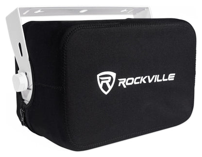 Rockville HP65S-8 White + RWBC65S Covers Bundle