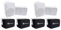 Rockville HP65S White 4-Pack + RWBC65S Covers Bundle