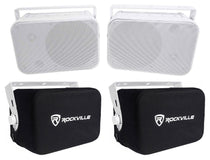 Rockville HP65S-8 White + RWBC65S Covers Bundle