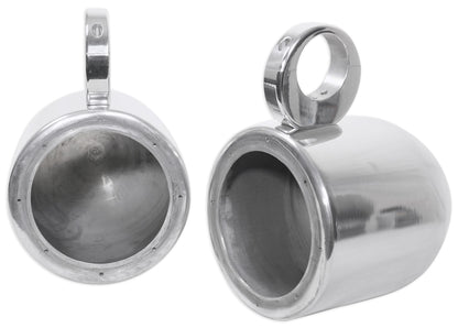 MAC65S Polished 6.5" Tower Speaker Pods 2-Pack + MacSwivelS Clamps Bundle