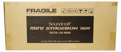 Soundcraft Mini Stagebox 16R 2U MSB16R 16x8 Analogue +Free Home Theater System