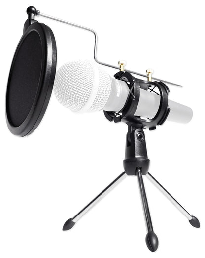 Audio Technica 1-Person PC Podcasting Podcast Bundle Microphone+Stand+Headphones