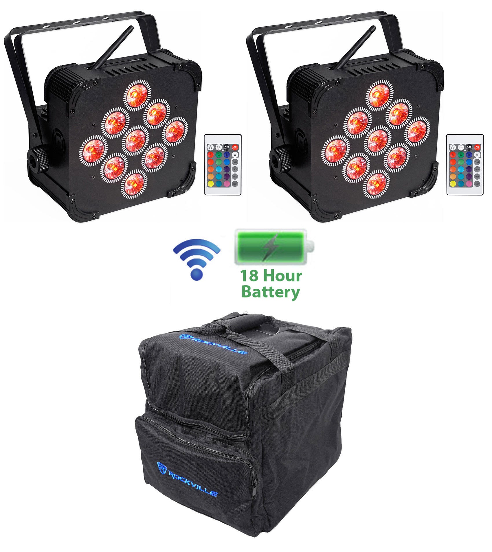 BEST PAR 60 2-Pack + RLB40 Lighting Bag Bundle