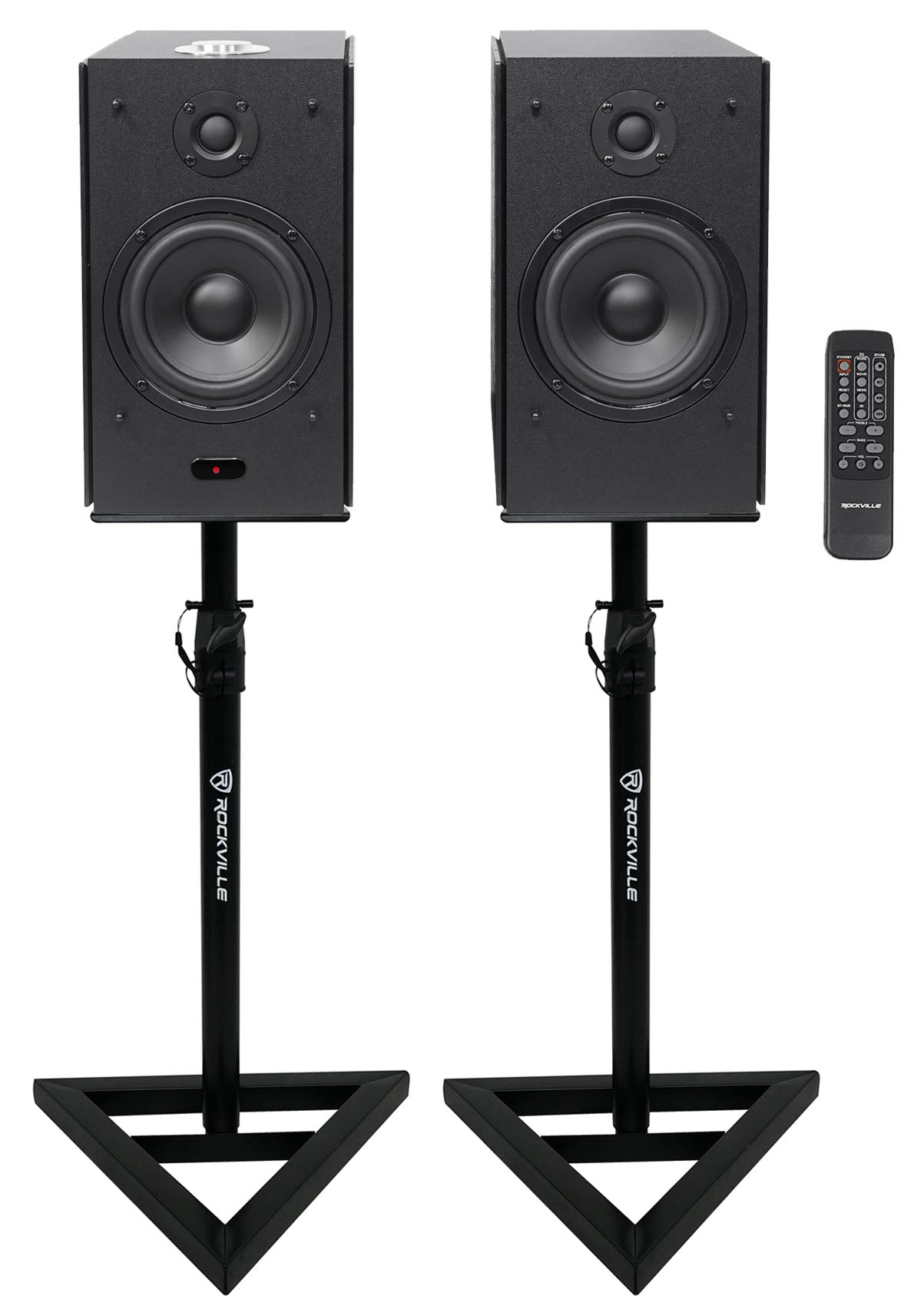 HD5B Black + RVSM1 Adjustable Studio Stands Bundle