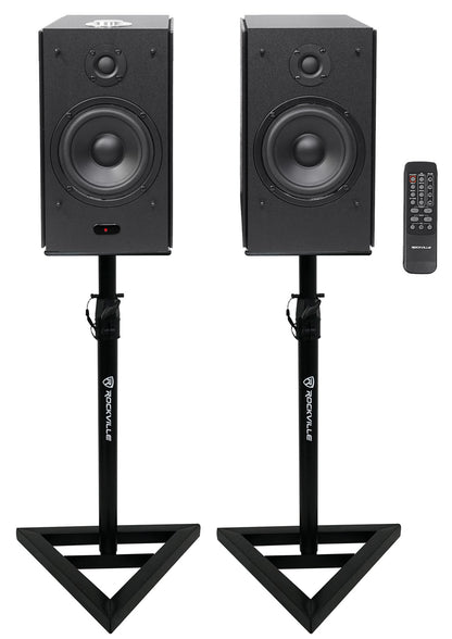 HD5B Black + RVSM1 Adjustable Studio Stands Bundle