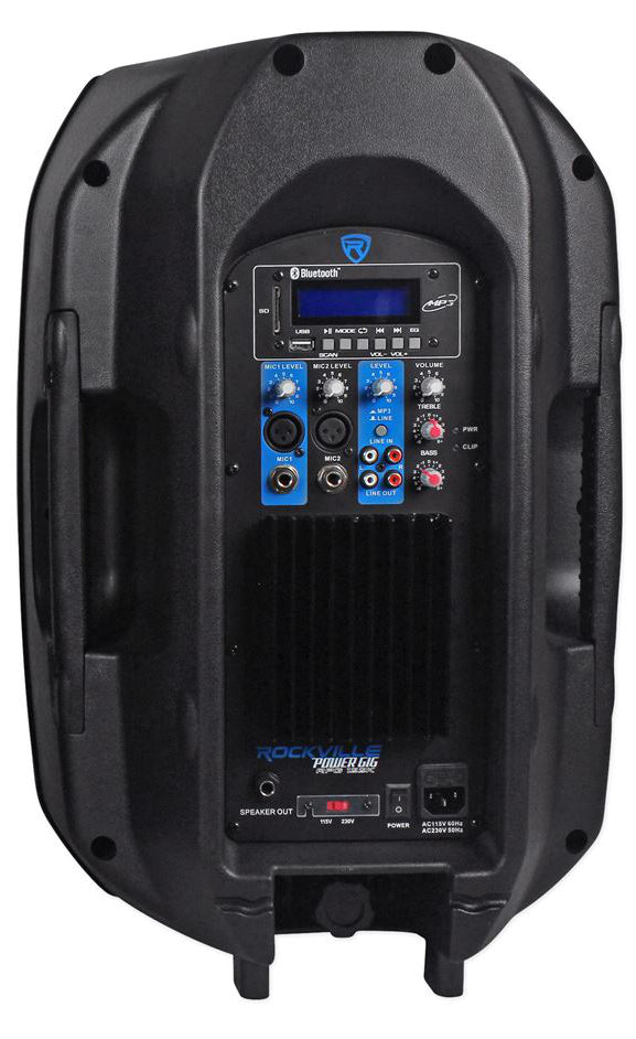 Rockville RPG122 active SU Professional Powered 500w DJ PA Speaker w Bluetooth