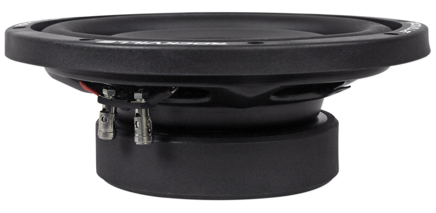 Rockville W8T4-S2 + dB11 Mono Amplifier Bundle