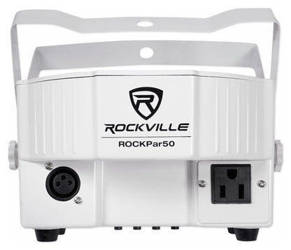 RockPAR50 White 24-Pack + DMX Cables Bundle