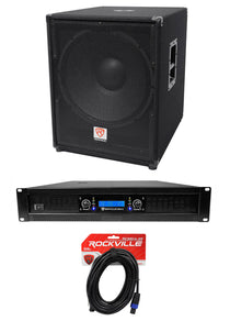 PBG18 18" Passive Subwoofer + RPA12 Power Amplifier Bundle