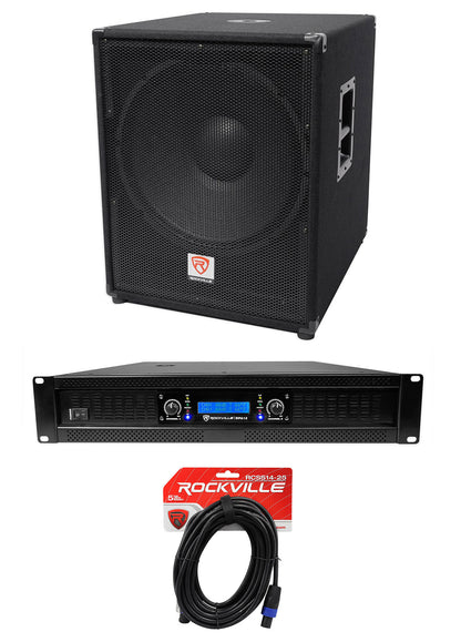 PBG18 18" Passive Subwoofer + RPA12 Power Amplifier Bundle
