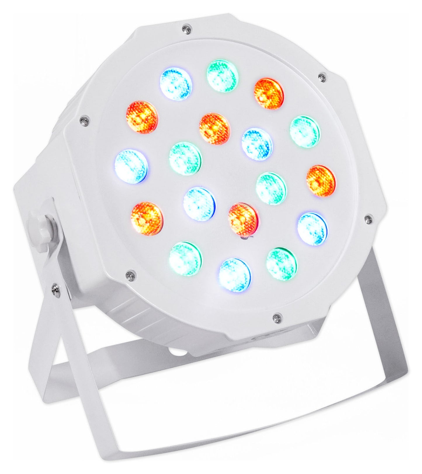 American DJ Tripod Lighting Light Bar Stand wLED's+Remote+4) Par Can Wash Lights