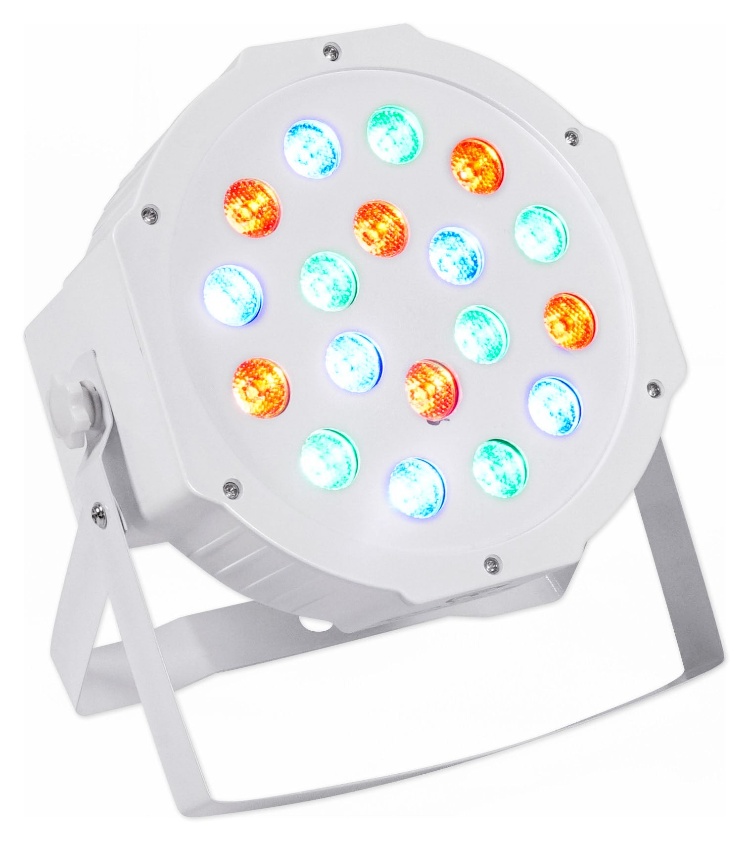 American DJ Tripod Lighting Light Bar Stand wLED's+Remote+4) Par Can Wash Lights