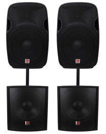SPGN158 2-Pack + SBG1158 Subwoofers Bundle
