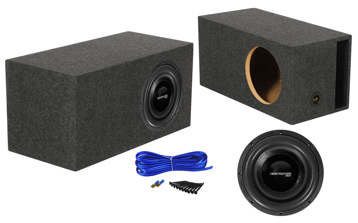 Destroyer 12 + 12" SPL Vented Enclosure Bundle