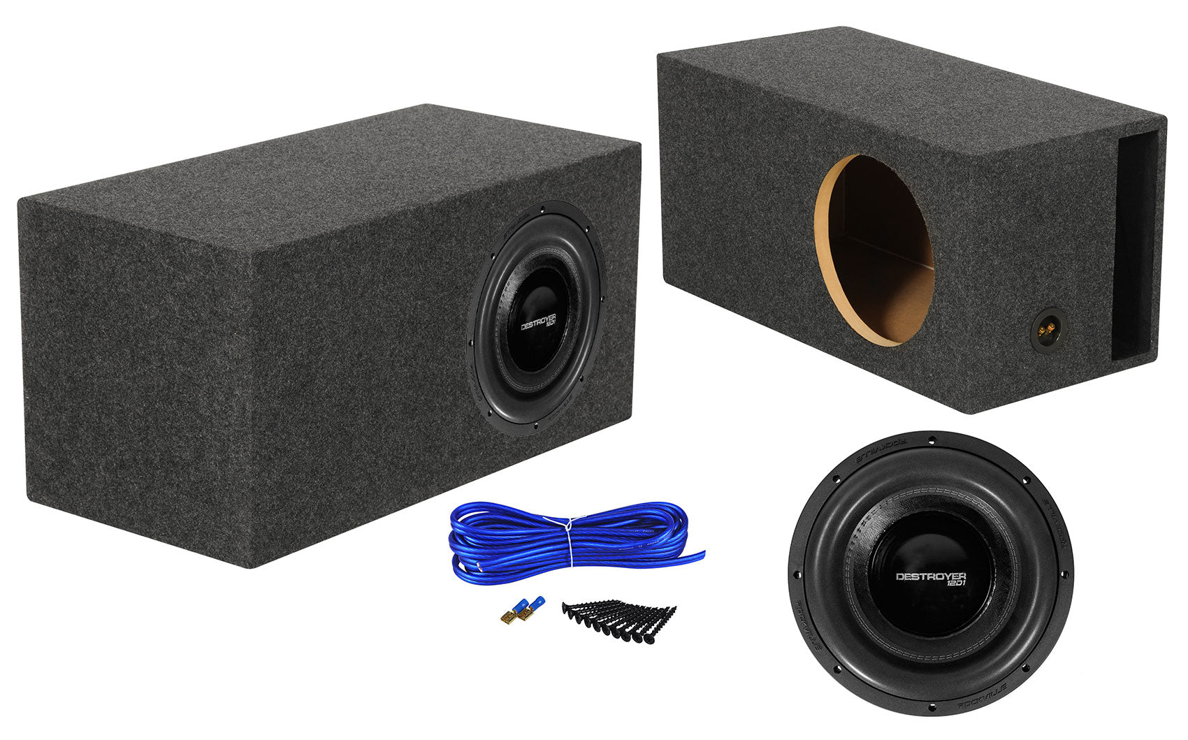 Destroyer 12 + 12" SPL Vented Enclosure Bundle