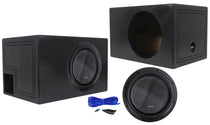 American Bass XR-12D4 2400w 12" Competition Subwoofer+Vented Sub Box Enclosure