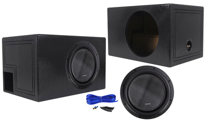 American Bass XR-12D4 2400w 12" Competition Subwoofer+Vented Sub Box Enclosure