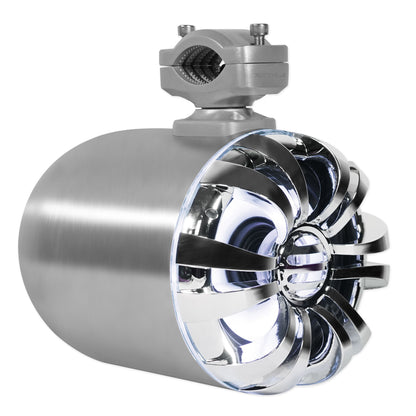 WB65KLED Stainless 6.5" LED Wakeboard Speakers 2-Pack + KRYPTON MF3 Amplifier Bundle