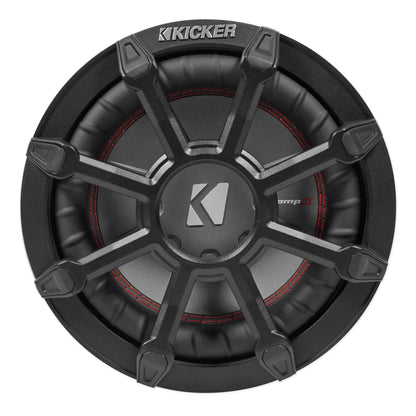 KICKER 46CWTB82 TB 8" 600w Marine Loaded Subwoofer Enclosure+Mono Amp+Wire Kit