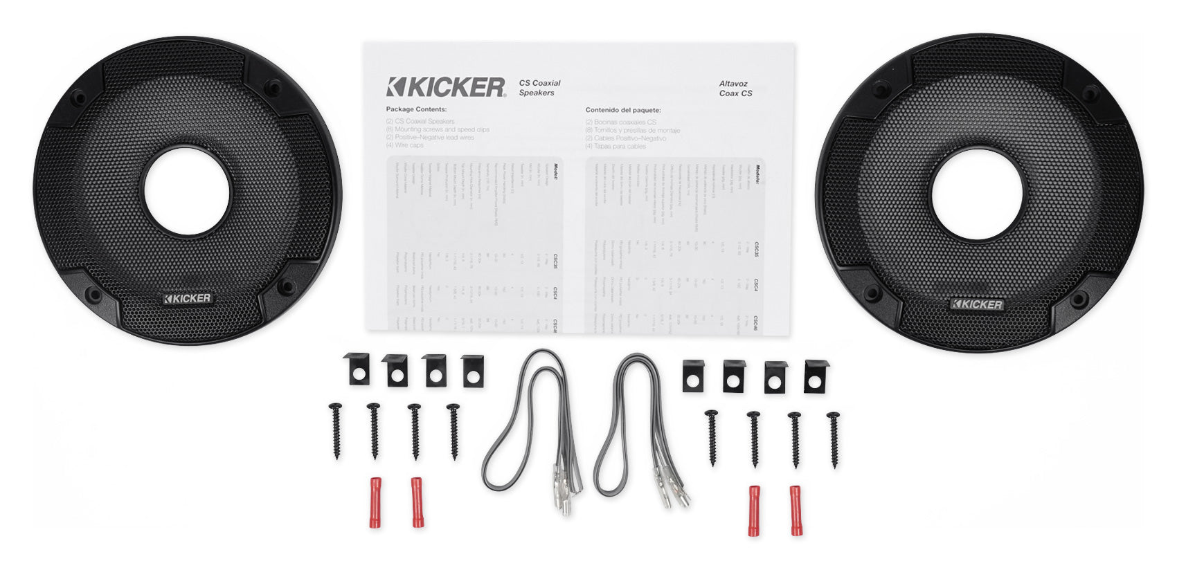 2 Kicker 5.25" 450w Rollbar Rollcage Tower Speakers For Polaris RZR/ATV/UTV/Cart