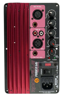 Rockville RPG8 AMP SU Powered Active 400w Amp Plate w Line & Microphone Inputs