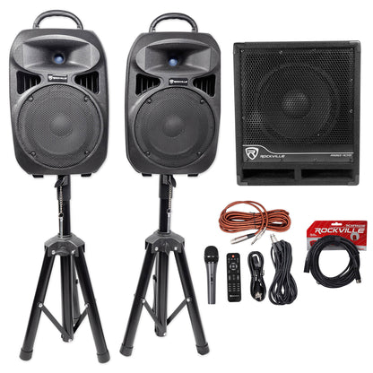 RPG082K Dual 8" PA System + RBG10S Subwoofer Bundle