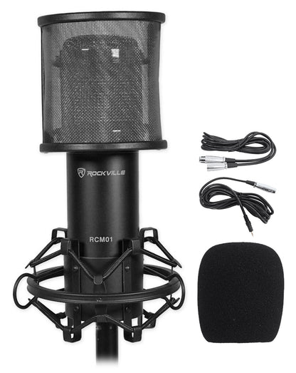 RCM01 Mic + RockPop Curve Pop Filter Bundle
