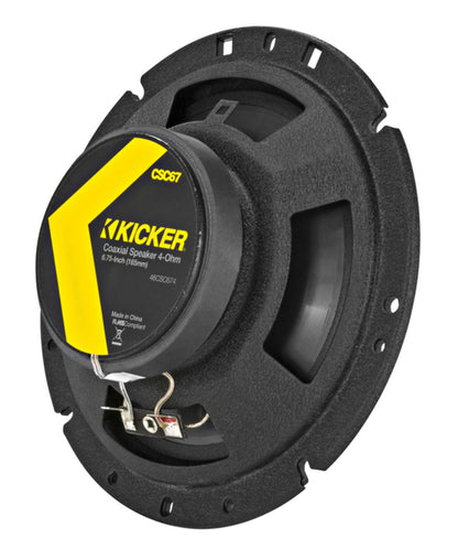 (4) KICKER 46CSC674 6.75" 6-3/4" 600w 4-Ohm Car Audio Coaxial Speakers CSC674