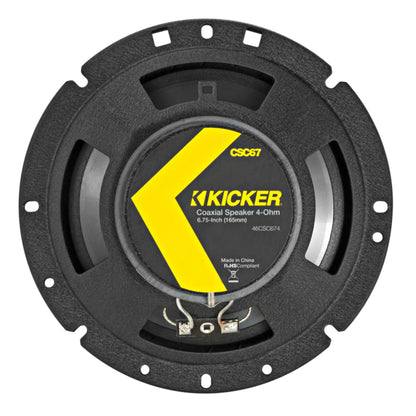 (4) KICKER 46CSC674 6.75" 6-3/4" 600w 4-Ohm Car Audio Coaxial Speakers CSC674