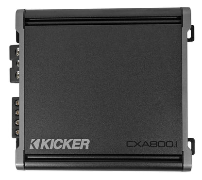 KICKER 46CXA8001 CXA800.1 800 Watt Mono Class D Car Audio Amplifier+Amp Kit
