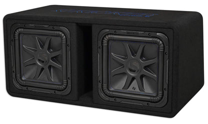 Kicker 44DL7S122 Dual 12" 3000w L7 Solo-Baric L7S Loaded Sub Enclosure+CXA Amp