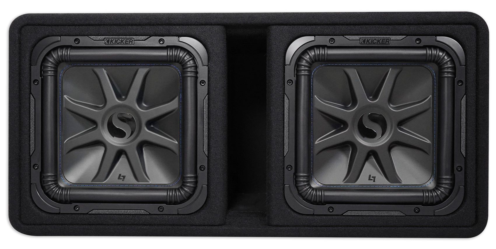 Kicker 44DL7S122 Dual 12" 3000w L7 Solo-Baric L7S Loaded Sub Enclosure+CXA Amp