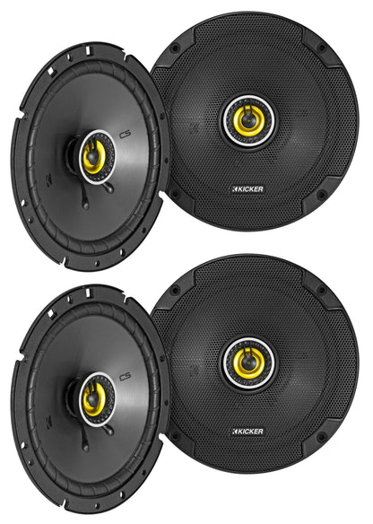 (4) KICKER 46CSC674 6.75" 6-3/4" 600w 4-Ohm Car Audio Coaxial Speakers CSC674