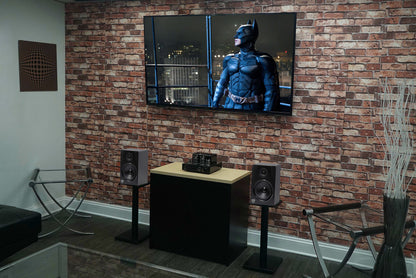 APM5B Black + RS21B 21" Speaker Stands Bundle