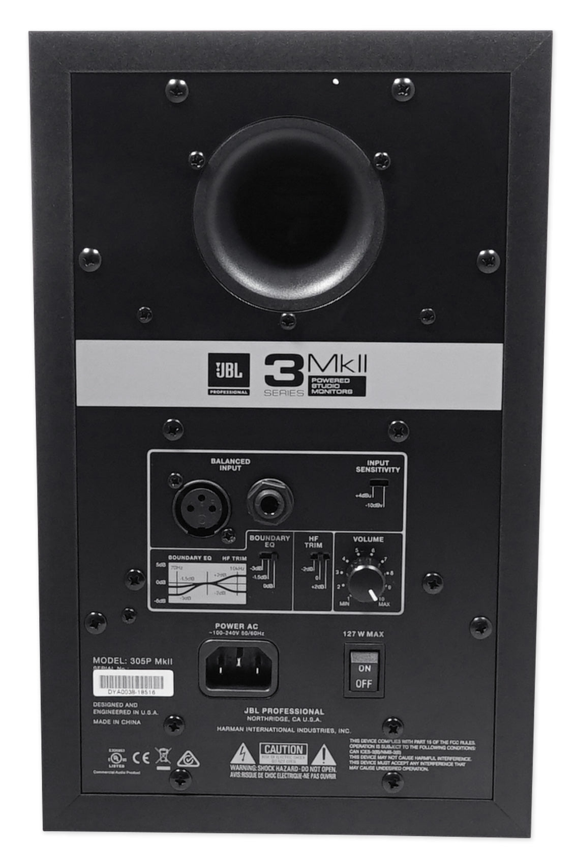 Pair JBL 305P MkII 5" Powered Studio Monitor Monitoring Speakers+21" Stands