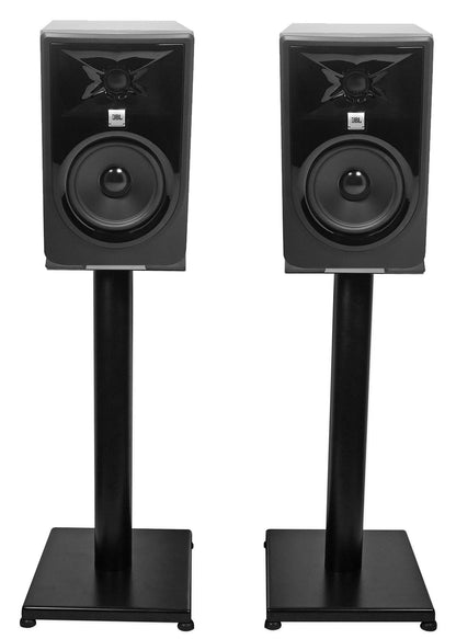 Pair JBL 305P MkII 5" Powered Studio Monitor Monitoring Speakers+21" Stands