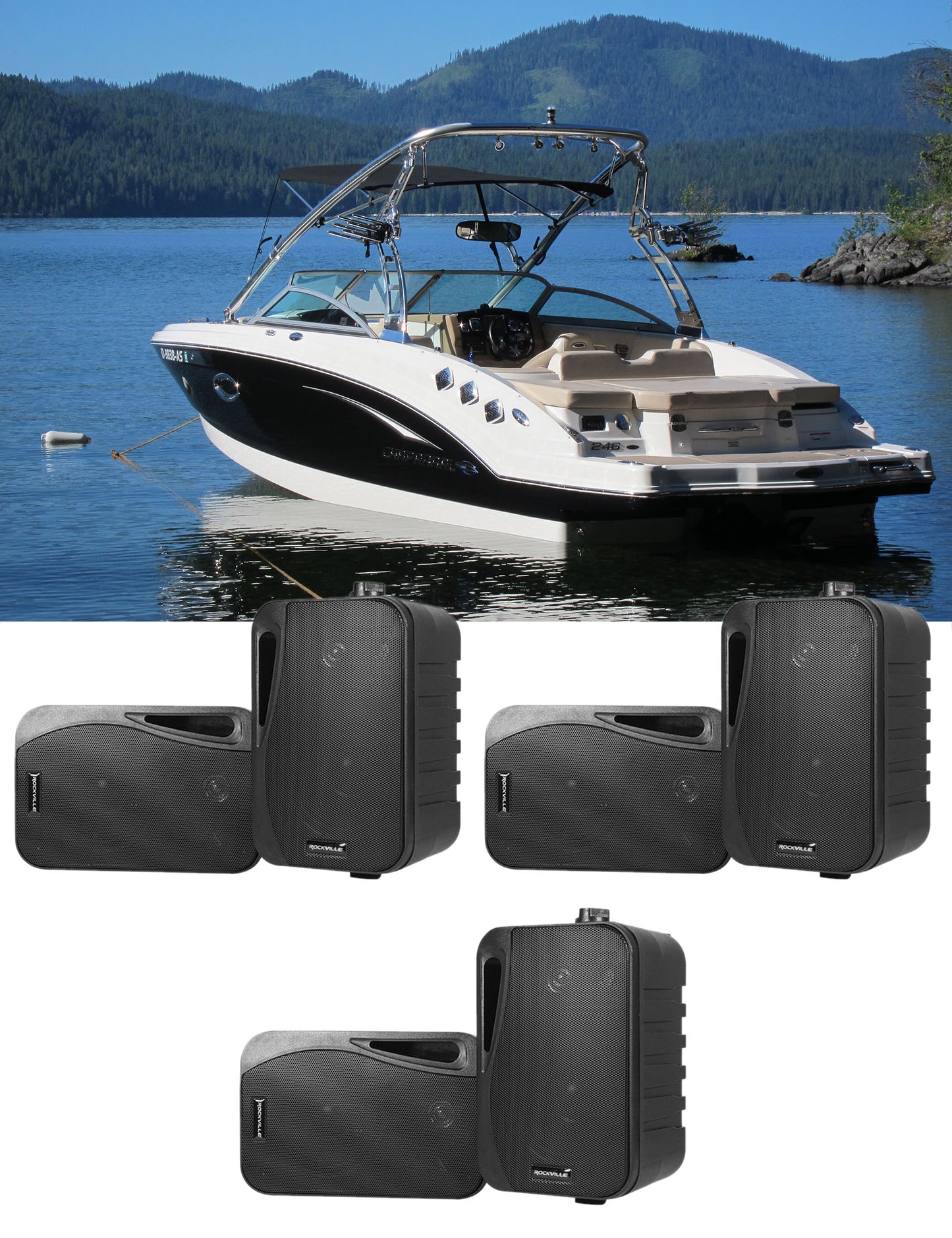 HP4S BK Boat 3-Pair