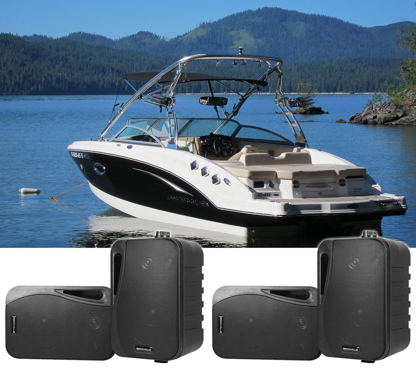 HP4S-8 BK BOAT 2-Pair