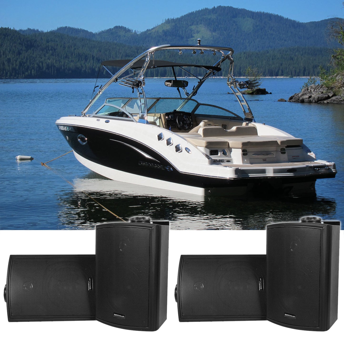 HP5S-8 BK BOAT 2-Pair