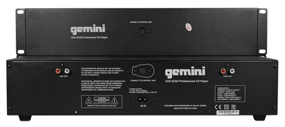 Gemini CDX-2250i Pro DJ Dual Two Deck Rack Mount CD/MP3 Media Player+2-Ch Mixer