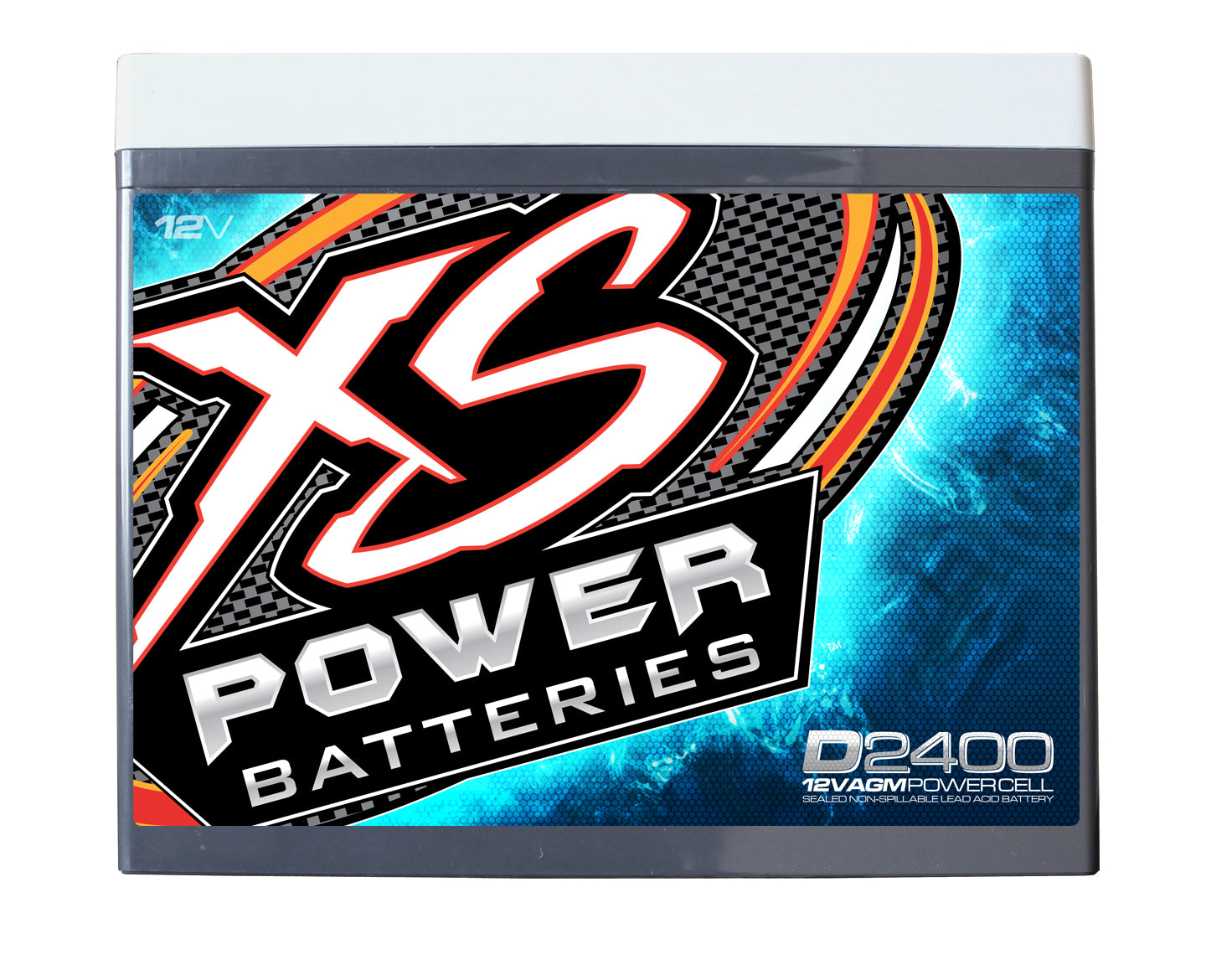 XS Power D2400 3500 Amp Car Audio Battery+Terminal Hardware+Power/Ground Wires
