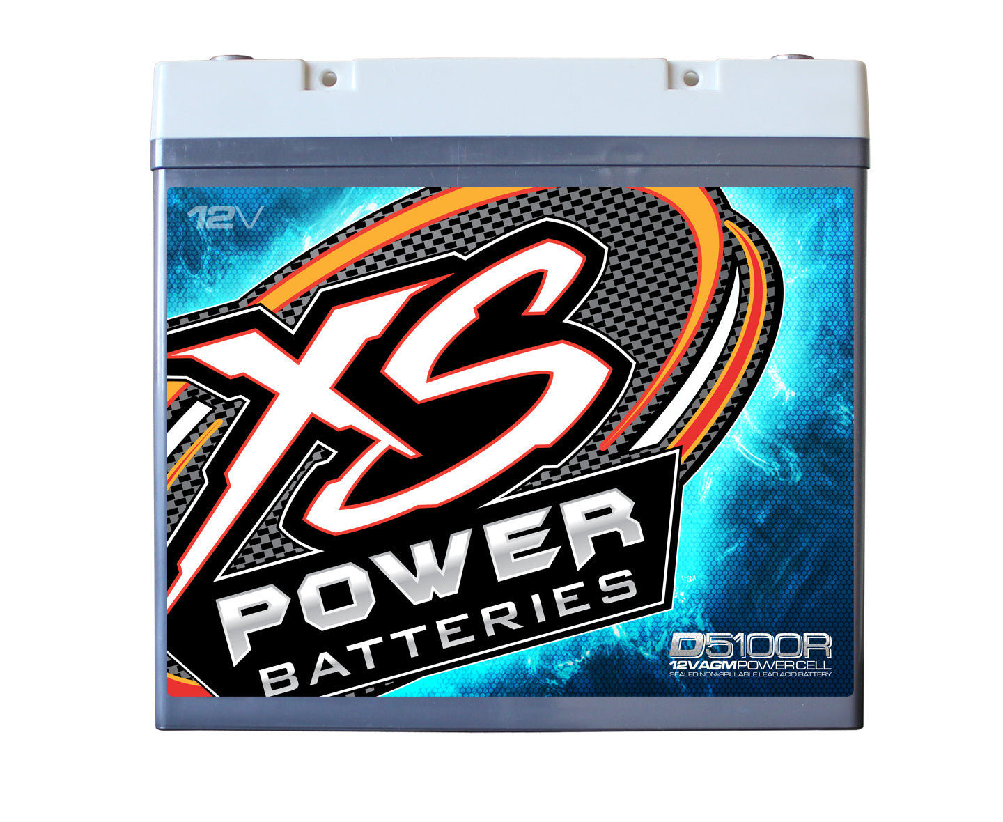 XS Power D5100R 3100 Amp AGM Power Cell Car Audio Battery + Power/Ground Wires