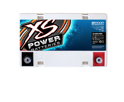 XS Power D5100R 3100 Amp AGM Power Cell Car Audio Battery + Power/Ground Wires